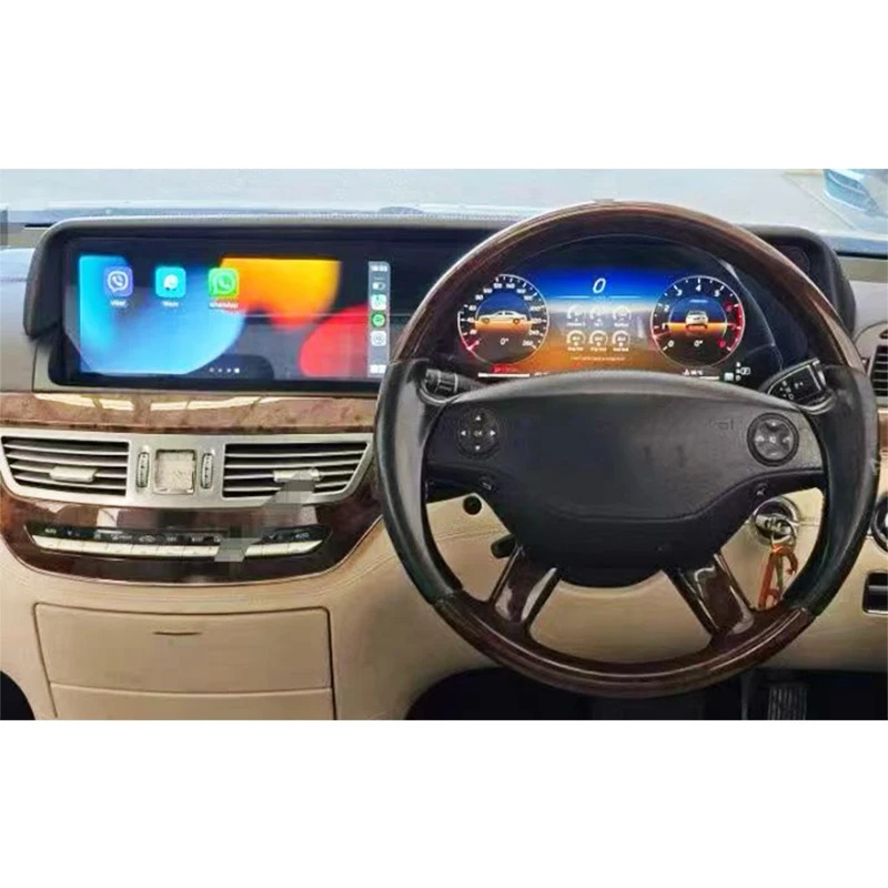 W221 2006-2013 Car Modification Upgrade Right Steering Instrument Panel Central Control Screen for  S-Class